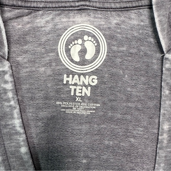 Hang Ten Short Sleeve Gray Hoodie Size XL - Picture 5 of 8